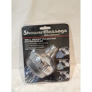 Windmere brand Shower Massage wall mount 3 Way Action Built In Water Saver